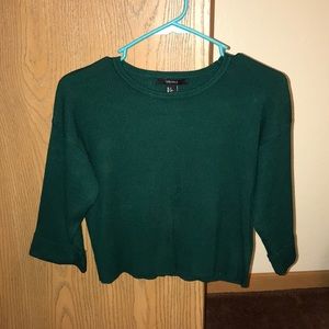 Cropped Green Sweater